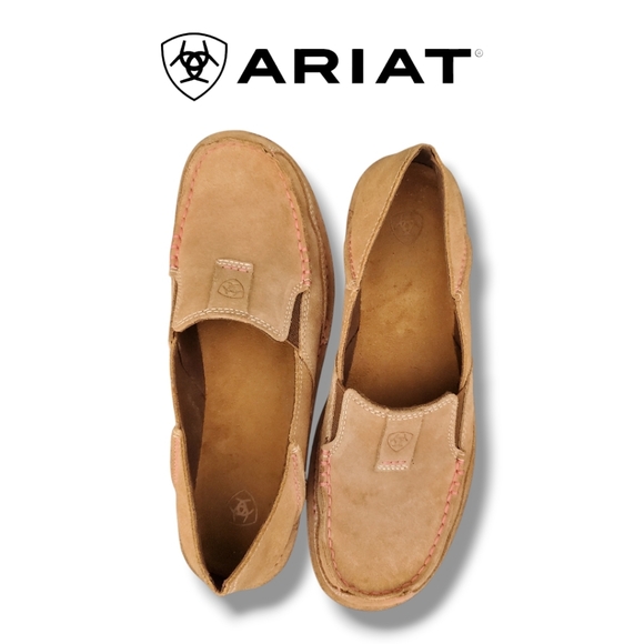 Ariat Cruiser Dirty Taupe Suede Leather Loafers Slip-On Shoes Women's 8 - Picture 5 of 13